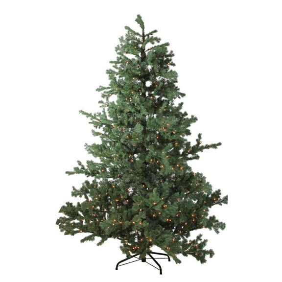 7.5' Pre-lit Mountain Pine Artificial Christmas Tree - Clear Lights