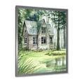 thumbnail image 2 of Designart 'Old Haunted House In The Pine Forest' Lake House Framed Art Print, 2 of 4