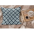 thumbnail image 2 of Navy Fluffy Throw Pillow Cushion Cover, Nautical Pattern with Anchor and Windrose in Stripes Navigation Sea Adventure, Decorative Square Accent Pillow Case, 40" x 40", Indigo White, by Ambesonne, 2 of 5