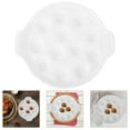 thumbnail image 2 of Miangastore 1Pc Sub-packing Baking Dish Kitchen Baking Plate Snail Baking Dish (White), 2 of 8