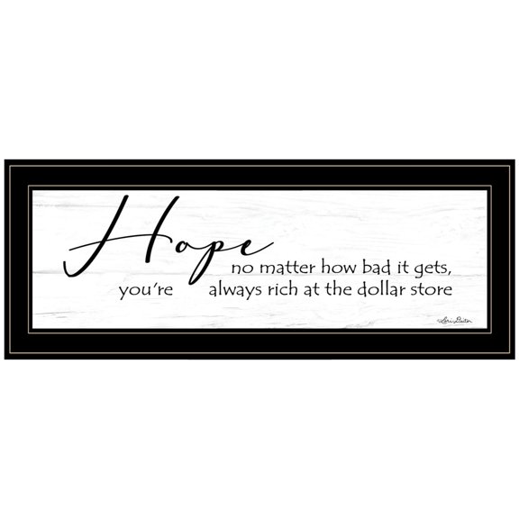 TrendyDecor4U Hope By Lori Deiter Ready To Hang Framed Print LD1298-704G