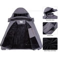 thumbnail image 4 of CAMEL CROWN Men's Waterproof Ski Jacket Warm Winter Snow Coat Mountain Windbreaker Hooded Raincoat, 4 of 7