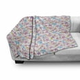 thumbnail image 3 of Stars Soft Flannel Fleece Throw Blanket, Watercolor Colorful Stars with Various Designs Dots Stripes Doodle Pattern, Cozy Plush for Indoor and Outdoor Use, 70" x 90", Multicolor, by Ambesonne, 3 of 6
