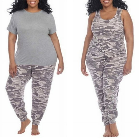 Honeydew Ladies' 3 Piece Lounge Set (Cinder Camo, X-Large)