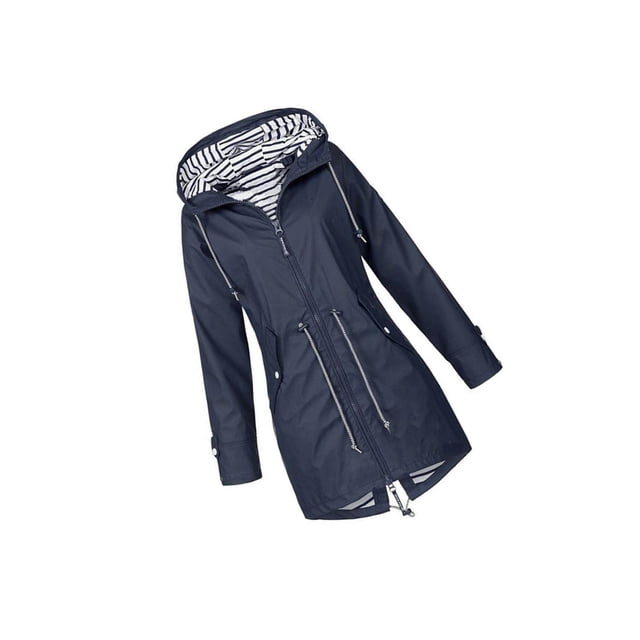 Chandail à Capuchon Doux Veste Femme Imperméable Manteau de Pluie pour Femme Veste Armée Manteau d'Extérieur Vert m