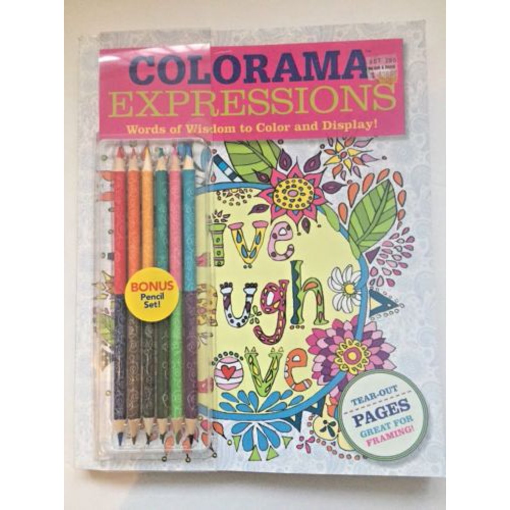 Colorama Coloring Book With Bonus Pencil Set. - Walmart.com - Walmart.com