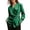 Green, variant on Women's Wrap V Neck Blouses Tie Waist Puff Cuff Long Sleeve Slim Shirts for Office Business Daily Wear