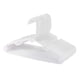 thumbnail image 1 of 20pcs Kids Clothes Hangers Practical Clothes Hangers Plastic Clothes Hangers Coat Hook for Kid Home (White), 1 of 3