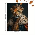 thumbnail image 3 of Qisvanset Framed Canvas Wall Art, 12x16 Inch Crown Leopard Luxurious Elegant Home Wall Art, 3 of 5