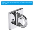 thumbnail image 4 of Unique Bargains Pad Eye Plate U Hooks, 3 Pack Metal Ceiling Hook Wall Mount Loop with Screws, Silver, 4 of 6