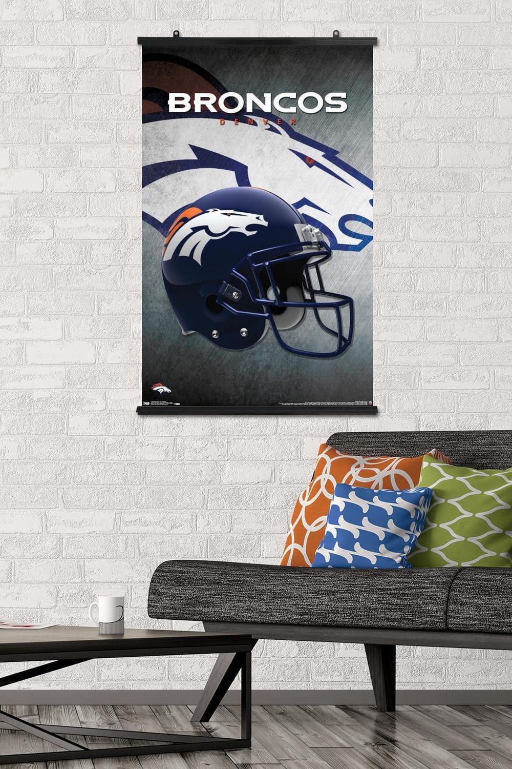 NFL Denver Broncos - Helmet 16 Wall Poster, 22.375" x 34"