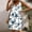 Blue, variant on Sakmal Comfy Casual Dresses for Women Floral Loose Fit Comfort Fit Sleeveless Blue Mid-Length Slip Dress