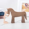 thumbnail image 2 of Black Dog Wood Sculpture with Pointy Ears, 2 of 3