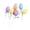 G, variant on 6pcs Glitter Easter Egg Picks Foam Crafts Wooden Stake Decoration Cake Topper Sticks Garden Ornament