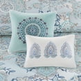 thumbnail image 4 of GDF Studio 8-Piece Cotton Floral Reversible Comforter Set, Shabby Chic Style, Queen Size, Blue, 4 of 12