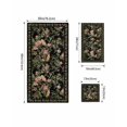 thumbnail image 4 of Black Spring Floral Towel Set of 3, Soft Microfiber Bath Towels, Hand Towel, Washcloths, Elegant Pastoral Flowers Birds Retro Art Quick-Dry Absorbent Towels for Bathroom Kitchen Hotel Beach Gym Spa, 4 of 7