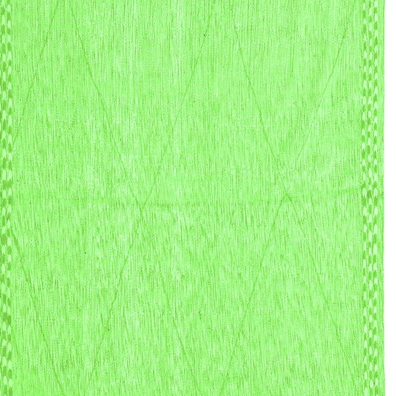 Ahgly Company Indoor Square Solid Green Modern Area Rugs, 3' Square