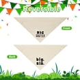 thumbnail image 6 of Big Sister Dog Bandana Beige Large 1PCS, Adjustable Triangle Scarf, Pregnancy Announecment, New Baby for Family., 6 of 6
