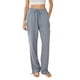 thumbnail image 1 of Lucakuins Pantalones de pierna ancha para mujer, cintura elástica con cordón, pantalones largos sueltos sólidos, ropa de calle para uso diario informal Lucakuins moda, 1 of 9