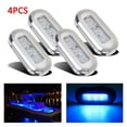 thumbnail image 1 of 4Pcs Marker Light 3 LED Boat Marine Grade 12V Large Waterproof LED Courtesy Lights Stair Deck Turn Signal Lighting ,High Bright, 1 of 7