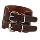 thumbnail image 4 of Pulsera de doble vuelta ajustable para hombres y mujeres, pulsera gótica con adorno para fiesta marrón, 4 of 8