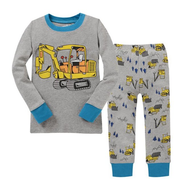Pijamas para niñas pequeñas, ropa de dormir para niños, conjunto de Pijama para niños, conjunto de ropa de primavera, ropa de dormir para bebés, Tops de manga larga, pantalones de 2 a 7 años, 5T Gao Jinjia LED