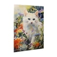 thumbnail image 2 of 500 PCS 500 Piece Vibrant Jigsaw Puzzle Cat In The Flowers,Oil Painting Style Animal Wooden Puzzle 500 Piece,Family Leisure,Stress Relief And Entertainment,Gift For Animal Lovers, 2 of 6