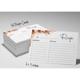 thumbnail image 6 of Inkdotpot 4x6 Inch Recipe Cards (Set of 50) , Thick Double Sided Premium Card Stock- Modern Style White Recipe Notecards for Weddings- Bridal- Baby Shower - Floral Theme, 6 of 6