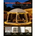 thumbnail image 5 of KFFKFF Pop-Up, Portable Screen House Shelter Tent, Fiberglass, Steel Mesh, 15 x 13.8 ft, 12-15 Person, 5 of 9