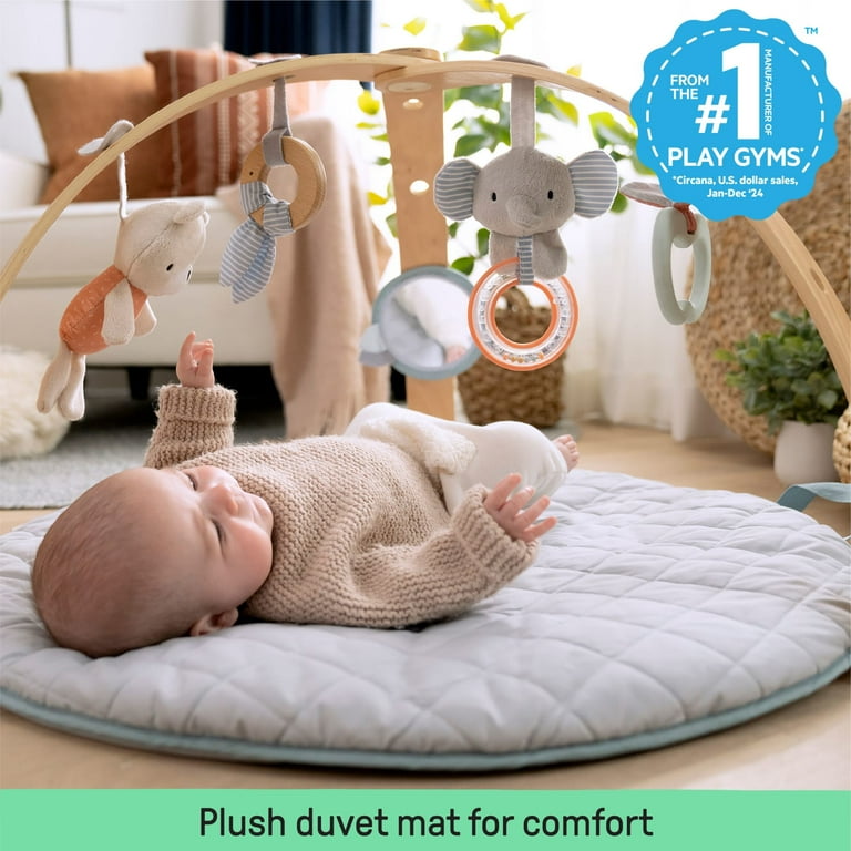 Ingenuity Cozy Spot Reversible Activity Gym & Play Mat photo 2