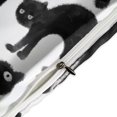 thumbnail image 4 of HAHDAXIA Black Cat Repeat Pattern Bedding Solid Comforter Set for All Seasons,3 Pieces(1 Comforter+2 Pillowcases),Soft Microfiber Bedding Set Twin(86"x70"), 4 of 7