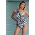 thumbnail image 4 of BeautyIn Womens Cut Out One Piece Swimsuits One Shoulder Padded Monokini Swimwear, 4 of 7