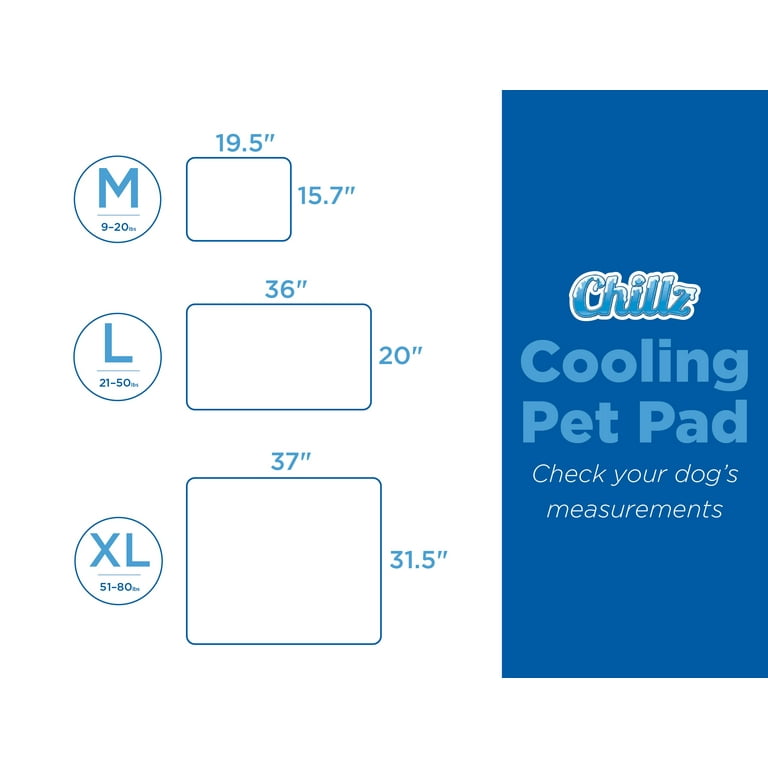 The Green Pet Shop Dog Mat, Extra Large - Pressure Activated Cooling Pad,  (80 Plus Lb.) - Non-Toxic Gel, No Water or Electricity Needed for This XL