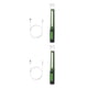 thumbnail image 3 of Yuarrent COB luz de trabajo recargable plástico LED lámpara de inspección de mano linterna multifuncional accesorios de iluminación verde Verde 2piezas, 3 of 6