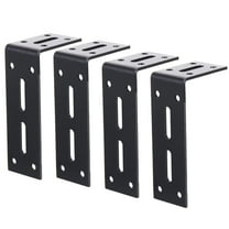 4pcs L-Shape Bracket Corner Brace 90 Degree Right Angle Bracket for Wood Shelves