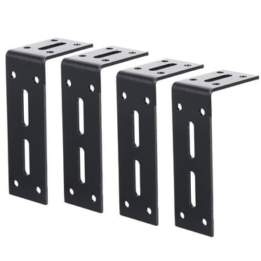 4pcs L-Shape Bracket Corner Brace 90 Degree Right Angle Bracket for Wood Shelves