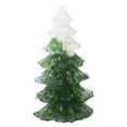 thumbnail image 2 of Flocked Christmas Trees, Crystal Christmas Tree Pines Ornament Resin Crafts To Table Display And Gift Mini Christmas Trees, 2 of 7