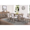 thumbnail image 2 of Double Pedestal Counter Height Dining Table, Sand Colored, Base, 37.29 In. 40 Wide Table With Colored Surface, 2 of 2