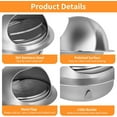 thumbnail image 3 of 4 Inch Round Dryer Vent Cover, 304 Stainless Steel Air Vent Cap with Flap, External Extractor Wall Vent for Ventilation System, 3 of 7