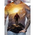 thumbnail image 1 of Sweatshirt 3D Casual Retro Pattern Series Men's T-shirt, 1 of 2