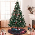 thumbnail image 7 of Sikiie Red Flame Wolf Head 30-48 inches {designName} Print Christmas Tree Skirt Snowman Xmas Tree Skirt with Edge Christmas Decorations for Holiday Party48", 7 of 7