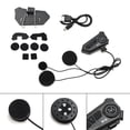 thumbnail image 2 of Helmet Bluetooth Earphone Headset Speaker Player Universal Black For Motorcycle, 2 of 10