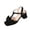 Womens Casual Shoes # Black, variant on Sandals for Women Dressy Open Toe Block Heel T-Strap Ankle Buckle Closure Large Bowknot Detail Faux Suede Finish Summer Casual Office Party Wedding Evening Footwear