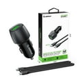 thumbnail image 3 of Esoulk 48W PPS Dual USB Ports (USB-C & USB-A), Fast Charging Car Charger with USB Cable for Samsung Galaxy A35 5G - Black, 3 of 9