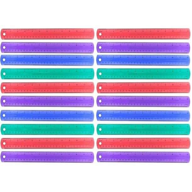 Ruler - Color Jeweltones Rulers - 20 Pack- 12 Inch ...