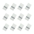 thumbnail image 2 of Arkwright Bistro Napkins (12 Pack), Soft Spun Polyester, 18x22 in., Restaurant Quality, White with Gray French Stripes, 2 of 6