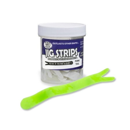UPC: 0851927007128 | Fat Cow FATFRK4-CH Jig Strips ForkTail 3-15/16  X 2/5  Scented