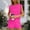 Hot Pink, variant on Womens Modal Cotton Lace Trim Pajama Set – Soft Breathable Lounge Sleepwear for Women Black,Size 2XL