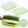 thumbnail image 1 of Seed Sprouter Tray Soil-Free Big Capacity Microgreens Hydroponic Tray For Bean Sprouts Seedling Tray Gardening Supplies3 with lidUnited Kingdom He Qiyong unisex, 1 of 1