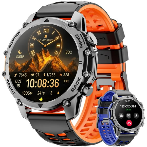 Reloj inteligente Hwagol Military de 1.52 pulgadas con llamada/notificación para hombres